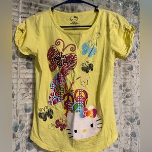 yellow hello kitty shirt- send offer